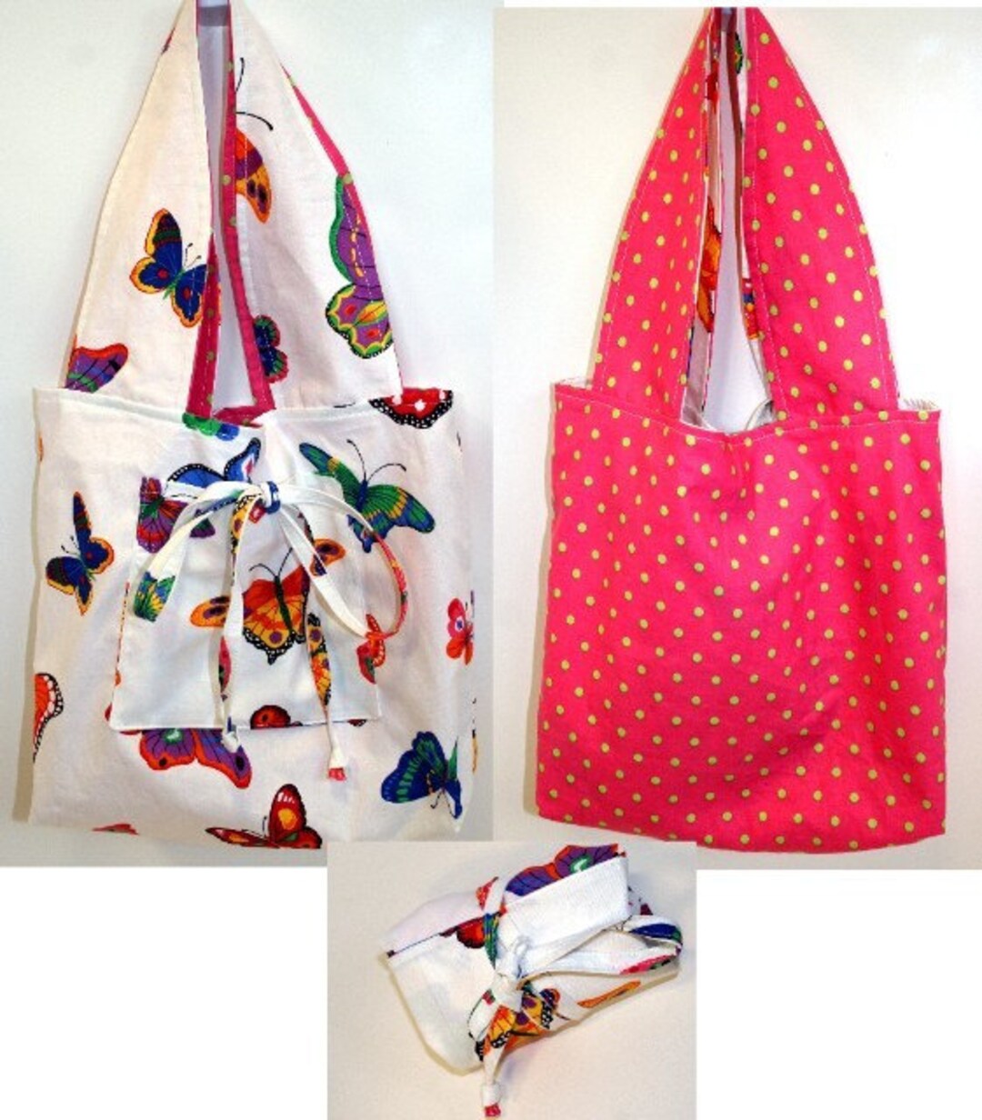 Foldable, Reversible Tote Digital Sewing Pattern - Etsy