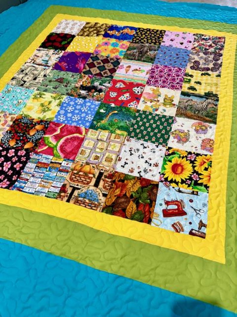 Handmade I Spy Childs Quilt Throw Size - Etsy