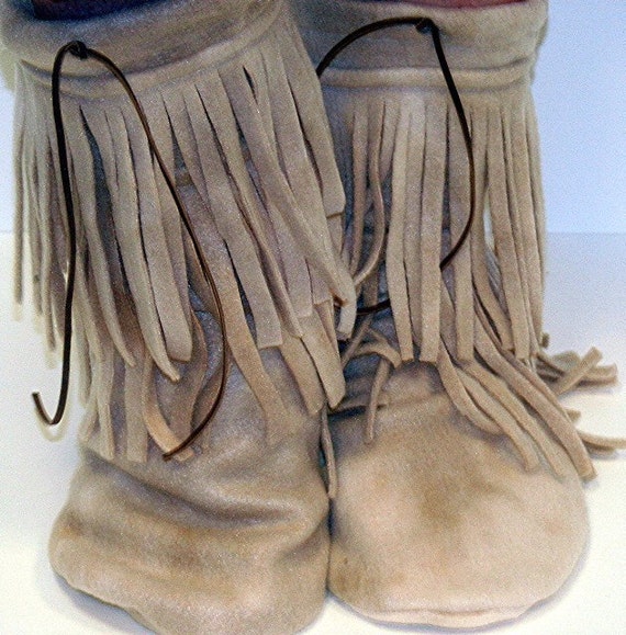 moccasin slipper boots
