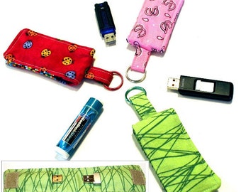 Dubbele sleutel Fob geval pdf naaien patroon