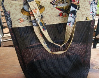 Vinyl Mesh Tote with 4 Pockets Digital Sewing Pattern