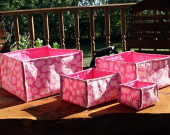 Vierkante kommen voor opslag of tabel PDF naaien patroon