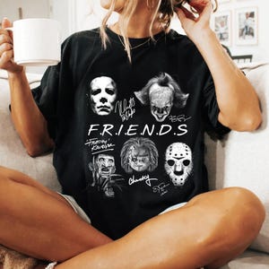 Horror Charaters Friends Shirt, Funny Halloween Shirt, Horror Movie Shirt, Horror Movie Killers T-shirt , Halloween Shirt