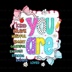 You are kind png, back to school png, back to school sublimation, Teacher Png, teacher appreciation PNG,Retro Teacher png,school doodles png