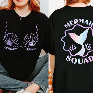 Meerjungfrau Squad Shirt, Meerjungfrau Thema Geburtstag Shirt, Geburtstagsparty Shirts, Geburtstag Party Favors, Meerjungfrau Shirt, passende Geburtstags Shirts