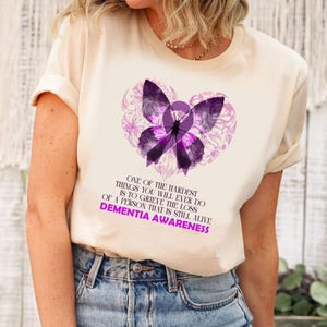 Dementia Shirt, Family Support TShirt, Dementia Gifts for Her, Dementia Month Shirt, I Will Remember For You, Butterfly Dementia Shirt
