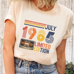 Camiseta personalizada de cumpleaños, regalo de cumpleaños, camiseta personalizada con número de cumpleaños, regalo de cumpleaños, regalo de fiesta de cumpleaños retro