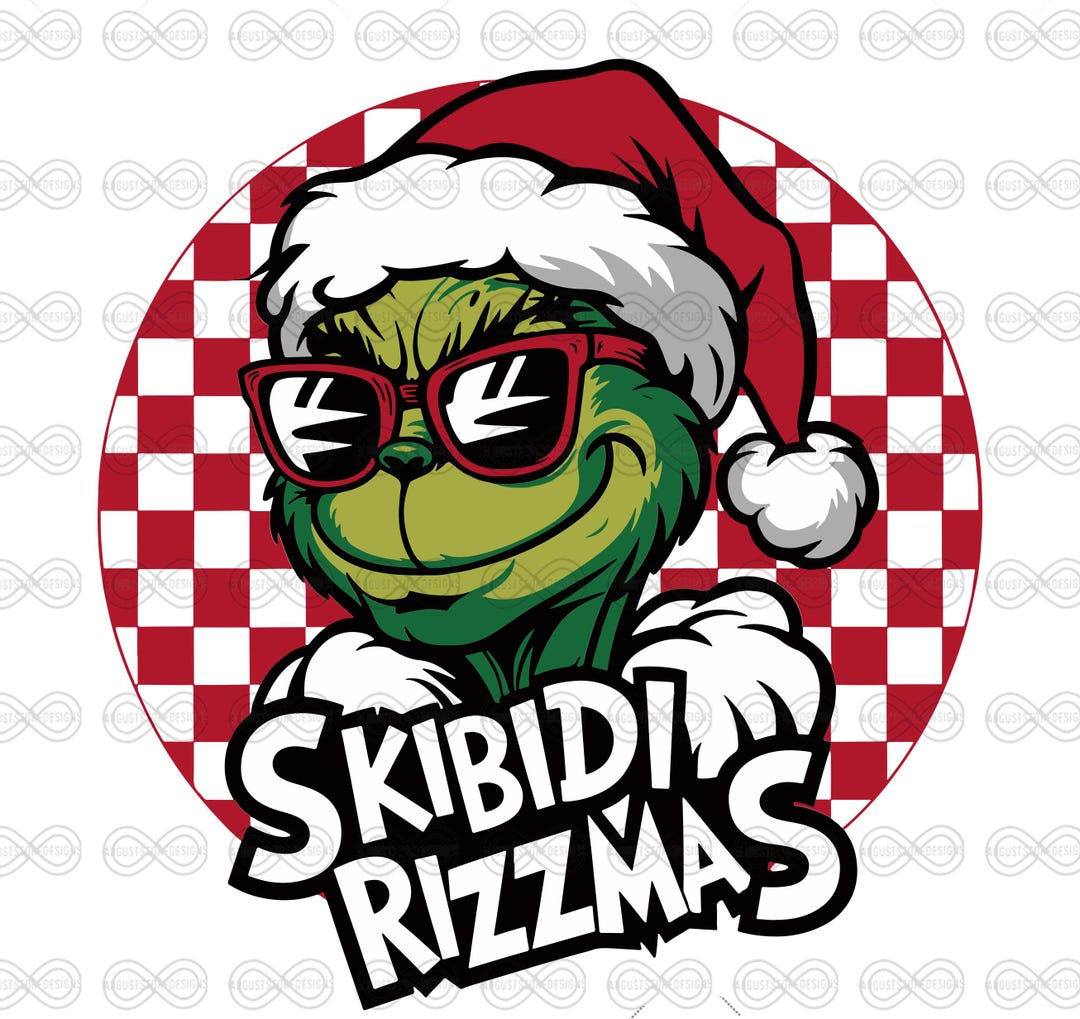 Snata Rizz Skibidi Rizzmas Christmas Png, Funny Santa Christmas Design, Santa Bruh ...
