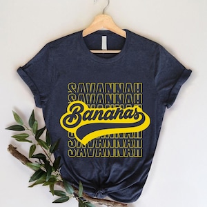 Retro Baseball T-shirt, Vintage Soft Tee, Unisex Baseball Shirt, Banana Fan Gift, Let&#39;s Go Bananas Shirt, Game Day Baseball Shirt