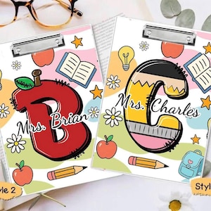 Personalized Teacher Clipboard,Teacher Back to School, Teacher Appreciation, Custom Clipboard, Teacher Acrylic Clipboard, Back To School