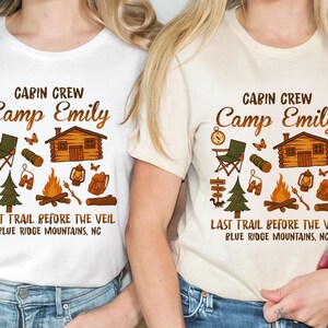 Custom Camp Bachelorette Party Shirt, Bachelorette Camping Shirt, Cabin Mountain Bride Tee, Hiking Bridal Party, Lake Tshirt, Girls Trip