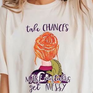 Camiseta &quot;Arriesgarse, cometer errores, ensuciarse&quot;, camiseta de maestro, regalo para maestro, camiseta de agradecimiento al maestro, camiseta de regreso a clases