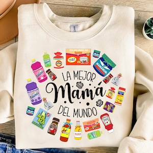 Spanish Mothers Day Png, Retro Madre Topper Multipack Mama Png, Funny Mothers Day Png, Gift For Latina Mom, La Mejor Mama Del Mundo Png