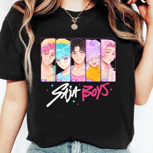 Boy Band Kpop Shirt, Kawaii Boys Shirt, Cute Hunter Merch , Anime Graphic Tee, Otaku Clothing,Anime Lover Gift, Kpop Style