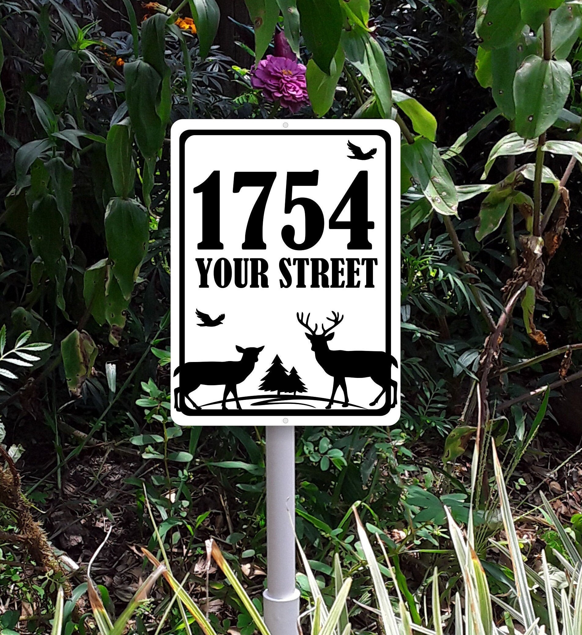 Custom lettered address street number sign. Your address or Etsy