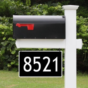 Mailbox or House address sign- Street number- House number- address sign for mail, delivery address sign, Emergency house numbers, aluminum