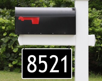 Mailbox or House address sign- Street number- House number- address sign for mail, delivery address sign, Emergency house numbers, aluminum