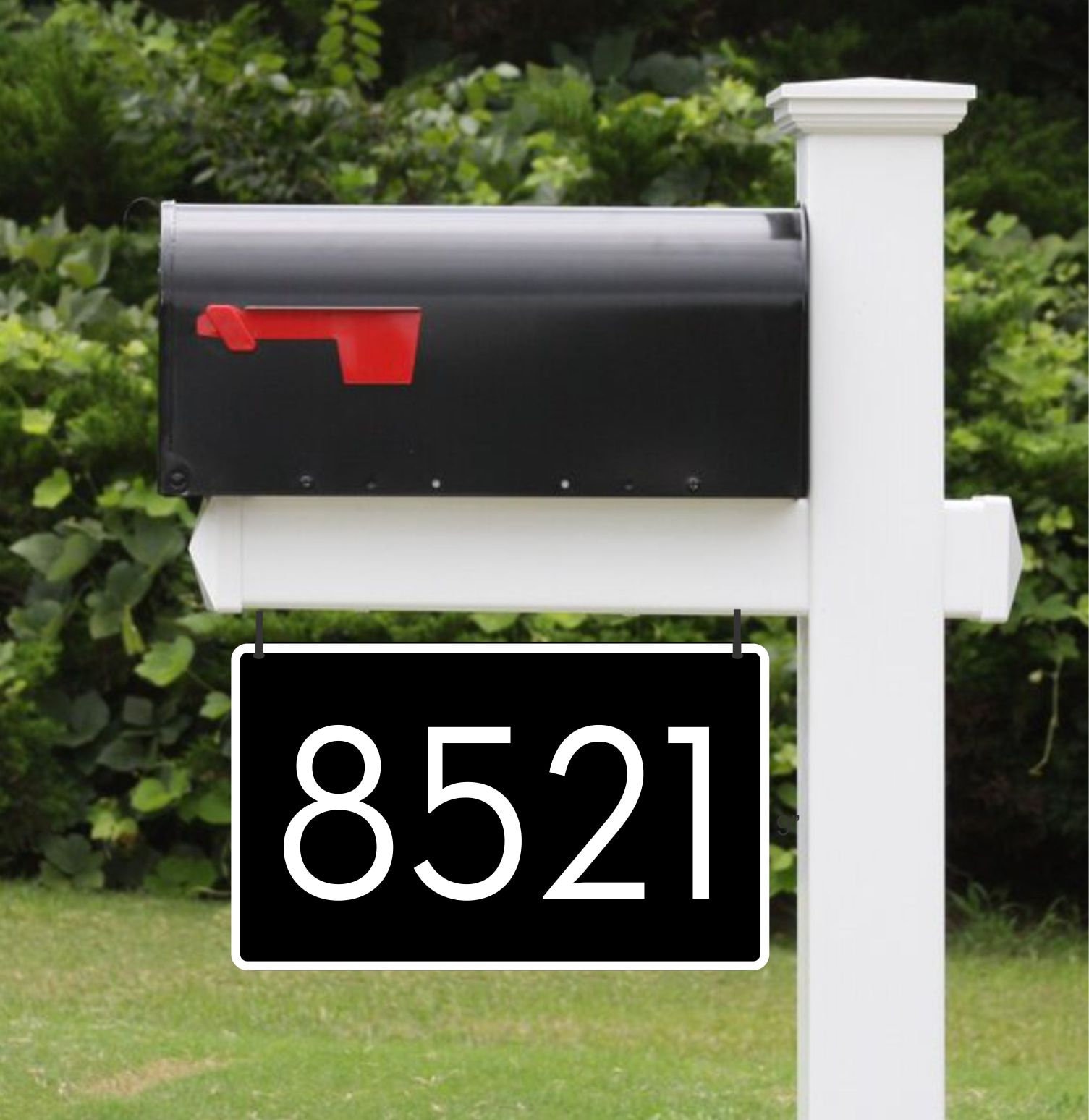 Mailbox or House address sign- Street number- House number- address sign for mail, delivery address sign, Emergency house numbers, aluminum