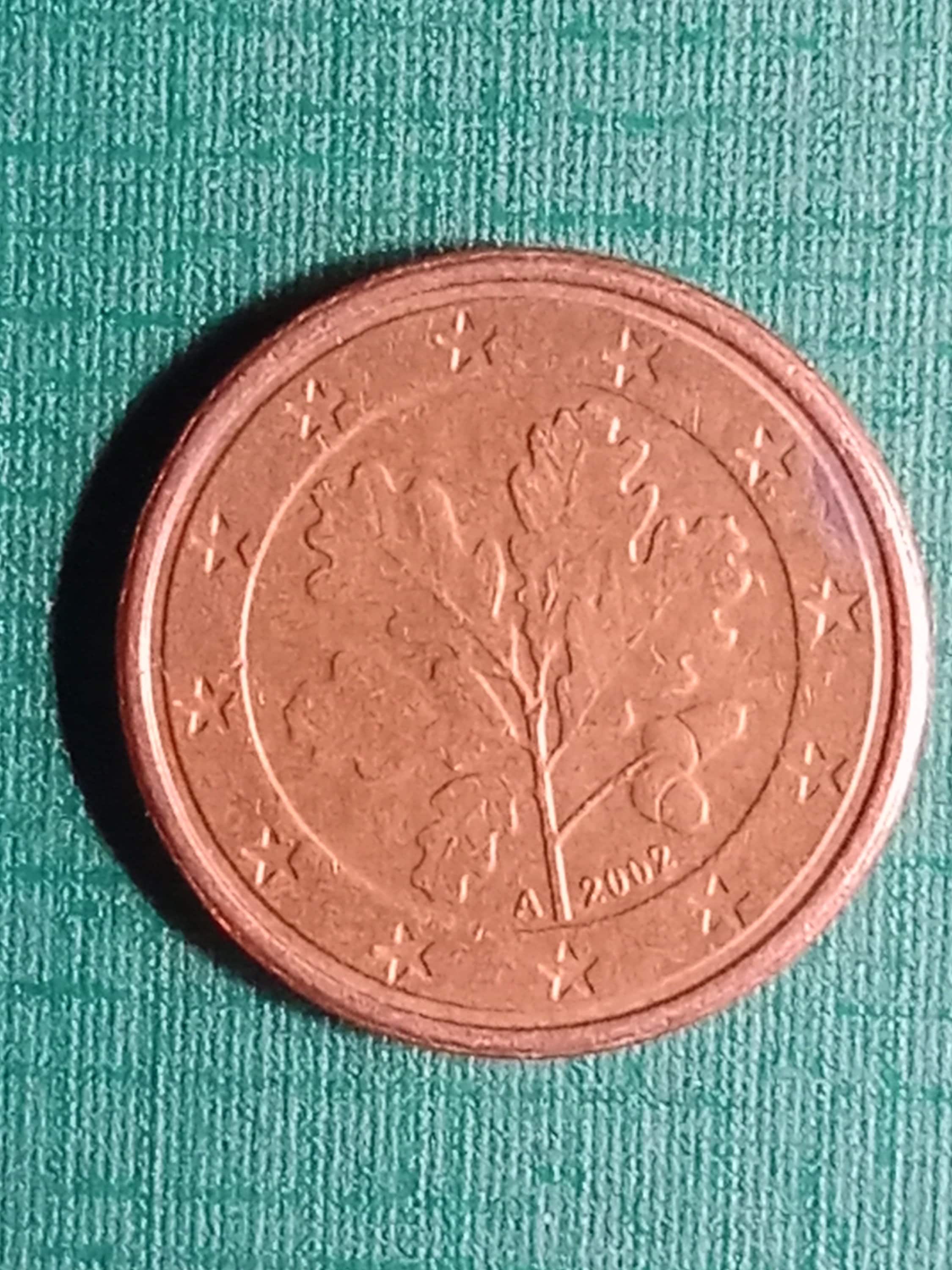 2002 年ドイツの 1 セント ユーロ硬貨 - Etsy 日本