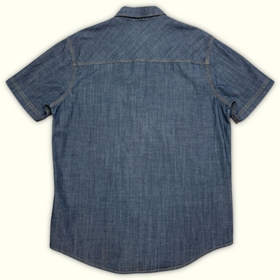 Chemise Levi's Strauss & Co – Manches Courtes Unie Bleue – Taille S – Occasion