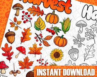 Fall Leaves Nail Art Templates: Autumn Practice Sheets for Seasonal Nail Designs