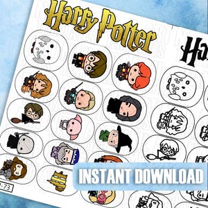 Magical Academy Nail Art Templates | Fantasy Characters Decal Guide | Digital Nail Art Practice Sheet | Digital Nail Art Decals