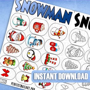 Winter Nail Art Template Collection | Holiday Decals for Nails | Christmas Nail Art Practice Sheets | Printable Nail Sticker Design