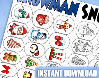 Winter Nail Art Vorlagen Sammlung | Urlaub Abziehbilder für die Nägel | Weihnachtliche Nail Art Übungsblätter | Druckbare Nagel Sticker Design