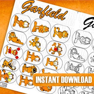 Digital Cat Nail Art Decal Template | Practice Sheet Nail Designs | Cute Character Nail Art Guide | Nail Sticker Design | Cat Lover Nail Art