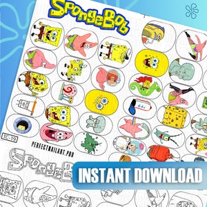 Underwater Nail Art Templates | Digital Cartoon Character Designs | Nail Sticker Templates | Practice Sheet | Digital Character Decals