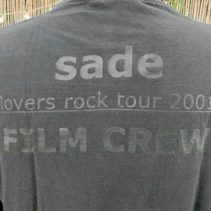 Vintage Sade Lovers Rock Tour 2001 T-Shirt, Unisex Heavyweight Band Tee