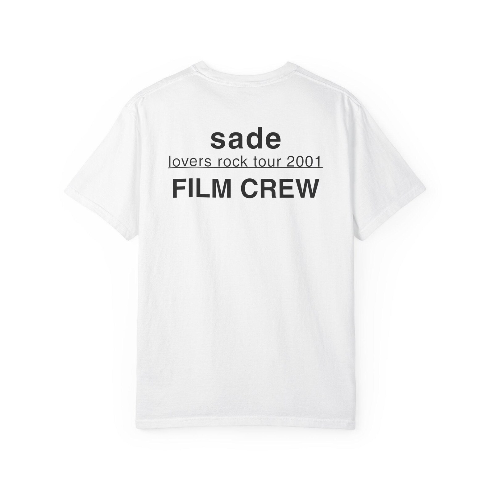 T-shirt Vintage Sade Lovers Rock Tour 2001 - Taille M - Gildan Homme En Coton Blanc