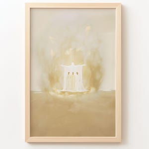 Shadrach Meshach Abednego Wall Art – Fiery Furnace Christian Print, Bible Story Faith Home Decor