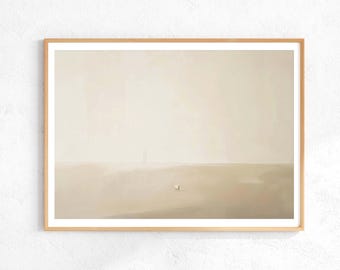 Jesus Leaves the 99, Digital Download, Faithful Shepherd, Jesus Art Lost Sheep, Christian Wall Art, Neutral Bible Art Print, Minimalist Gift