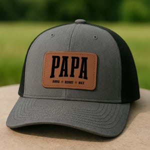 Custom Dad Hat With Kids Names, Personalized Dad Hat, Father&#39;s Day Hats, Dad Gift Cap, Dad Gift From Kids-Dad Birthday Gift, Dad Papa Gift