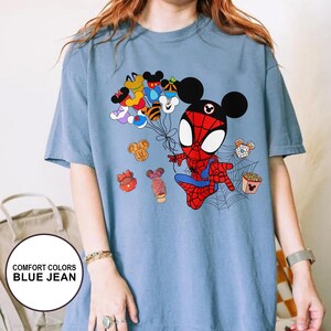 Disney Spiderman Comfort Shirt, Disney Spidey With Snacks Shirt, Disney Spidey And Amazing Friends, Disneyland Trip Tee, WDW Boys Kid Shirts
