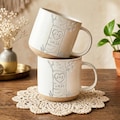 Personalized Engraved Pottery Mug For Couple, Wedding Gift, Custom Carved Initials In A Heart Tree Mug, Engagement Gifts, Newlywed Gift