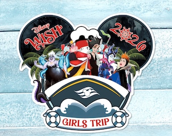 Custom Watercolor Villain Coquette Bow Door Magnet, Villain Princess Coquette  Magnet, Cartoon Magical Mirror Bow Family Vacation
