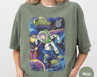 Retro Buzz Lightyear Disney Comfort Colors Shirt, Toy Story Friends Shirt, Disney Tee, Toy Story Birthday Shirt, Disney Friends, Pixar Shirt