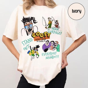 A Goofy Movie Characters Sketch Disney Shirt, Max & Roxanne Shirt, Powerline Stand Out Tee, WDW Magic Kingdom Family 2025 Trip