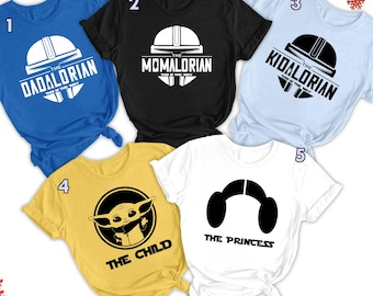 Dadalorian Momalorian The Child Matching Shirt For Family, This Is The Way Kidalorian Shirt, Mothers Day Fathers Day Gift Shirt RE