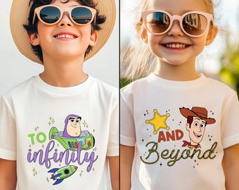 Disney Buzz And Woody Matching Shirts, To Infinity And Beyond Shirt, Toy Story Boy Disney, Boy Girl Birthday Shirt, Kids Disney World Shirt