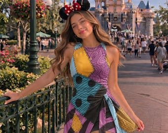Halloween Sally Skelington Dress Skirt, Nightmare Before Christmas Dress, Sally Halloween Outfit, Women Halloween Dress