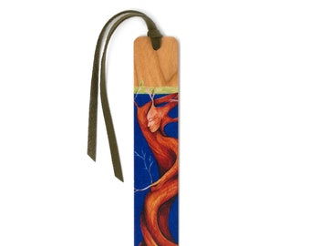 Magical Tree Person by Christi Sobel on Handmade Wooden Bookmark - Made in the USA