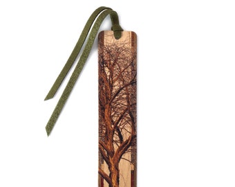 Winter Willow Tree Wooden Handmade Bookmark - Made in the USA