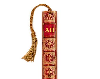 Monogrammed Initials Custom Handmade Wooden Bookmark  - Made in the USA