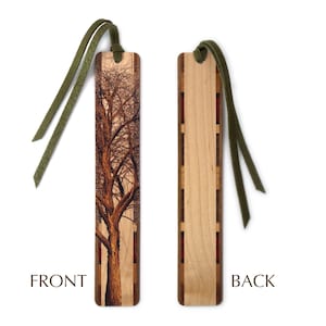 Winter Willow Tree Wooden Handmade Bookmark Made in the USA image 6