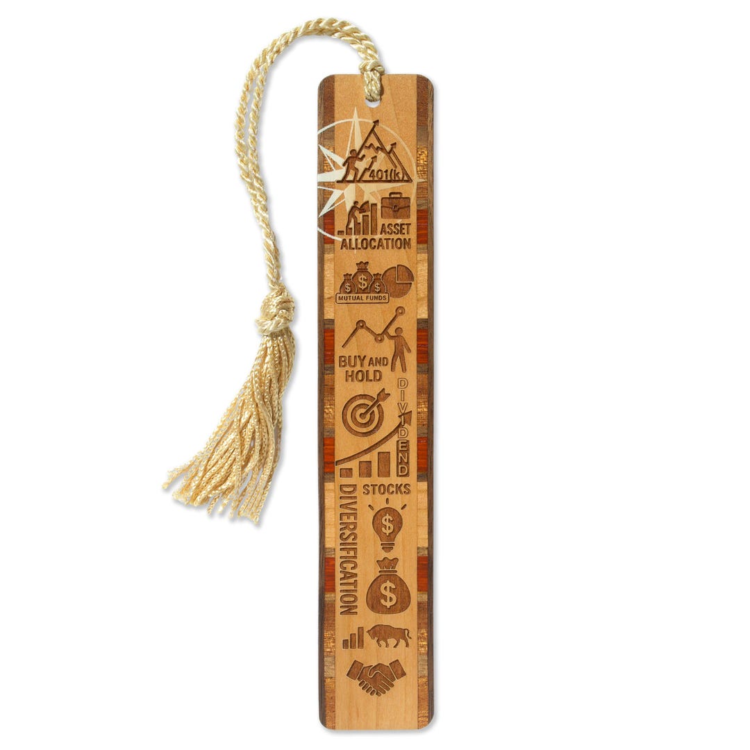 Investment Strategy Handmade Wood Bookmark – Laser Engraved Finance ...