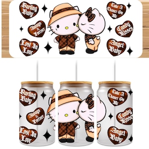 UV DTF 16oz Cup Wraps: Anime Becher Aufkleber