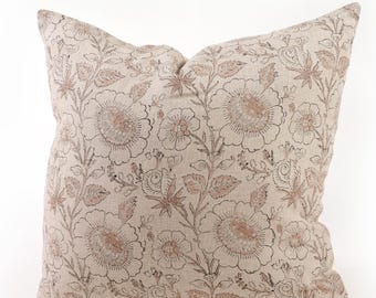 Floral Blush pink pillow Spring Pillow Cover French Country pillow cover Farmhouse Country Throw pillow Home Decor hostess gift for new home